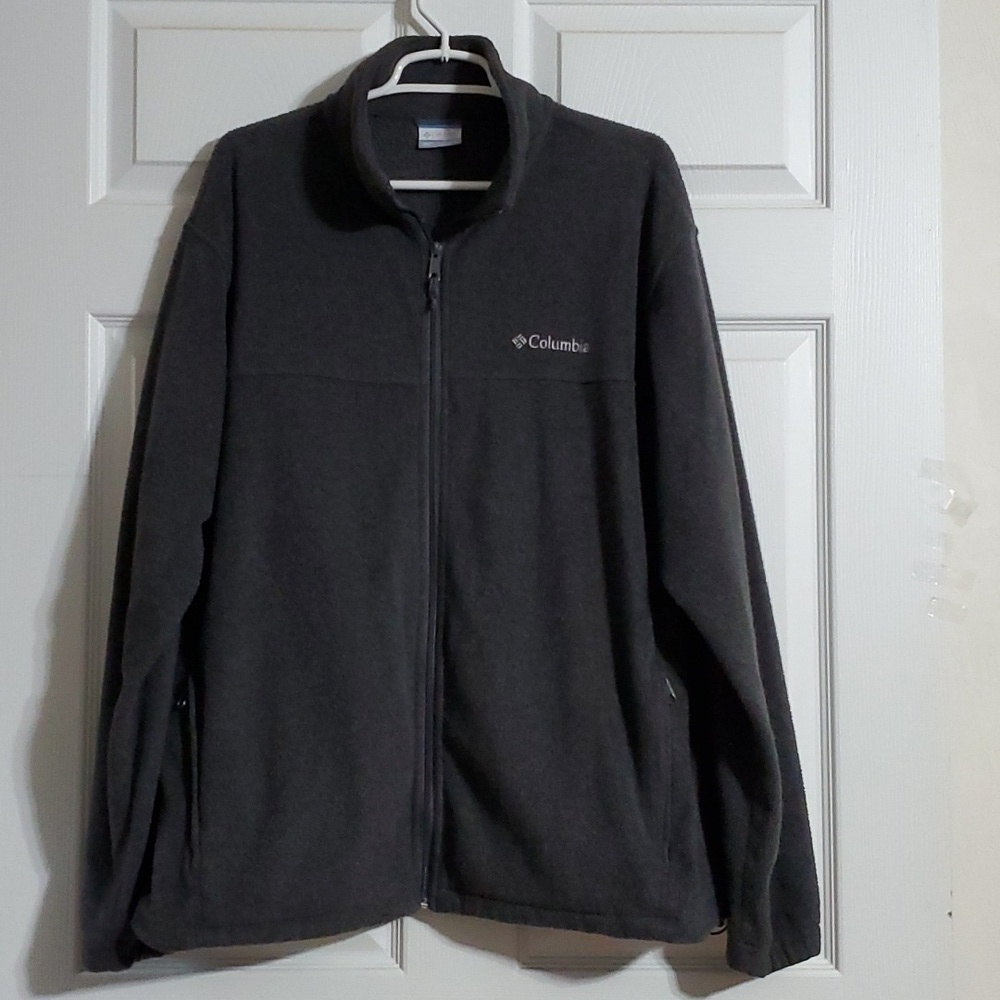 Columbia Sportswear Men's Grey Full Front Zip Fleece Jacket Size XL